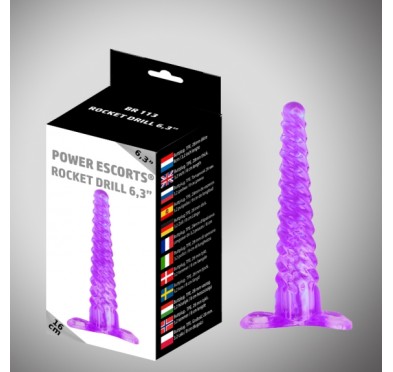 Świderek analny korek zakręcone dildo sonda 16cm